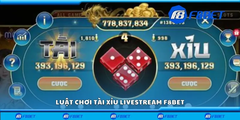 Luật chơi tài xỉu livestream F8bet