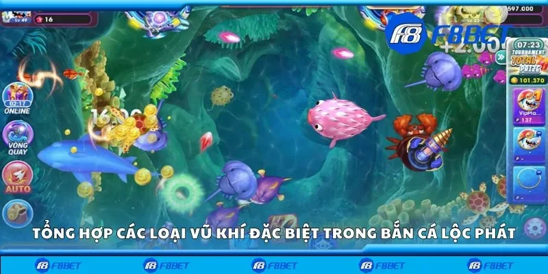 Tổng hợp các loại vũ khí đặc biệt trong bắn cá lộc phát